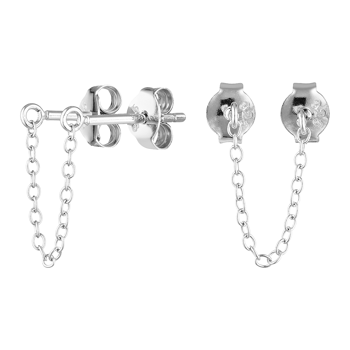 Double Fine Chain Studs | Static Jewellery